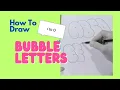 Mastering Bubble Letters I O Easy Fun Drawing Practice
