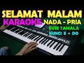 Download Lagu SELAMAT MALAM - Evie Tamala | KARAOKE NADA COWOK/PRIA || LIRIK,HD