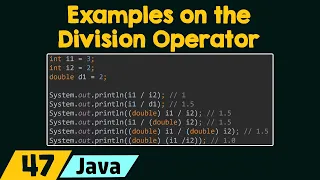 The Division Operator Examples