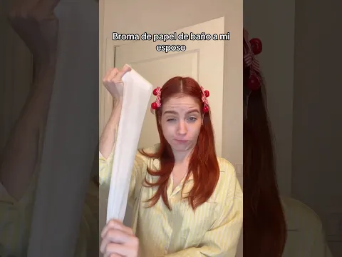 Broma de papel de baño a mi esposo
