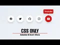 Social Icons with Popup CSS Animation Hover Effects After Code