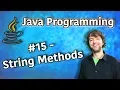 Java Programming Tutorial 15 - String Methods charAt concat contains indexOf lastIndexOf