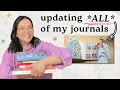 JOURNAL WITH ME I tried updating all 9 of my journals