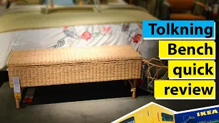 Ikea Tolkning Bench with storage