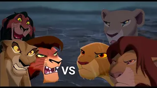 Scar Zira Kovu VS Simba Nalla Kiara TLK AU 