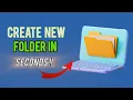 How to create new folder in laptop tamil create folder in seconds Tamil explanation our - pages