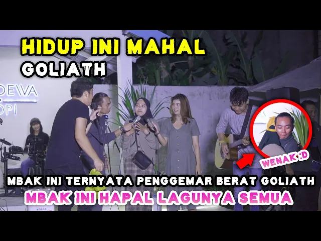 Download MP3 HIDUP INI MAHAL - GOLIATH (LIVE) MENOEWA KOPI | TRI SUAKA, NABILA MAHARANI, ARY GOLIATH DAN ZIDAN