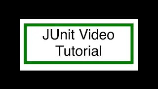 JUnit Tutorial 1
