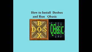 HOW TO INSTALL DOS AND RUN QBASIC