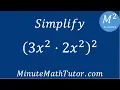 Simplify 3x 2 2x 2 2