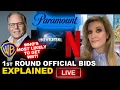 Warner Bros First Bids - Paramount Skydance Comcast Universal Netflix
