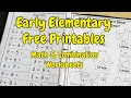 Math Combination Worksheets for Early Elementary - Math Literacy Binder Part 2