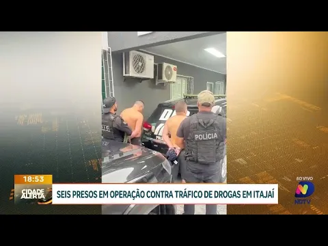 Operação em Itajaí: seis suspeitos são presos por tráfico de drogas