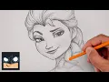 How To Draw Elsa Sketch Tutorial
