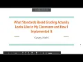 Standards Based Grading and Learning in Middle School Language Arts