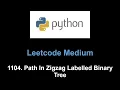 Leetcode 1104 Path In Zigzag Labelled Binary Tree math symmetric