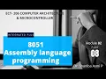 MODULE 02 PART 08 Assembly Language ECT206 COMPUTER ARCHITECTURE MICROCONTROLLER KTU S4 ECE