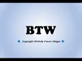 What Does BTW Mean Texting Messaging Pronunciation Series