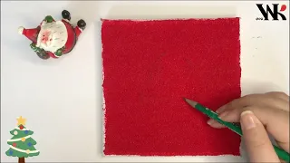 Create Stunning Christmas Art with Quartz Sand Acrylic Painting