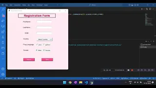 Registration Form - GUI with Tkinter and SQLite3 Tkinter Gui With Sqlite Backend FULL CODE LINK