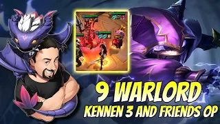 9 Warlord Kennen 3 - Chase Traits are OP | TFT Fates | Teamfight Tactics