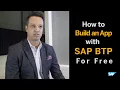 How to Build an App with SAP Business Technology Platform For Free - No Code Just Drag Drop