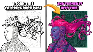 Can I Turn a Coloring Book Page Into a Masterpiece?