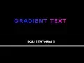 Gradient text animation Color changing effect by CSS