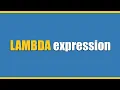 Python Tricks - Lambda expression Lambda Function in Python