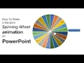 How to make a random picker wheel animation on PowerPoint