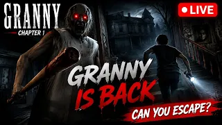 🔴 LIVE | GRANNY CHAPTER 1 😱 आज GRANNY के घर से ESCAPE करेंगे! | Hindi Gameplay