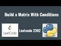 Leetcode 2392 Build a Matrix With Conditions