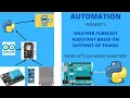 IOT BASED WEATHER FORECAST ASSISTANT USING PYTHON AND ARDUINO PROGRAMMING