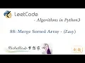 LeetCode in Python 88 Merge Sorted Array - Michelle
