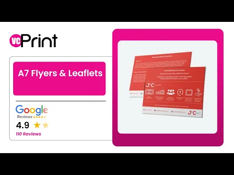 A7 Flyers & Leaflets video