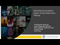 Movie Recommendation System Using Collaborative Filtering COMP8117 University of Windsor