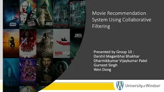 Movie Recommendation System Using Collaborative Filtering COMP8117 University of Windsor