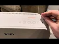 How to reset the reset filter light and app on a WinixC545 air purifier