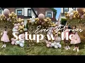 Setup w Me Prom Send-Off Gold Shimmer Wall Custom Color Balloons Outdoor Balloons DIYWITHKI