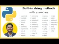 40 String methods in Python with examples Amit Thinks