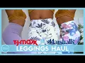 AFFORDABLE LEGGINGS HAUL Tjmaxx and Marshalls Haul for Leggings Under 20