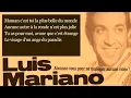 Luis Mariano - Maman la plus belle du monde - Paroles - Lyrics