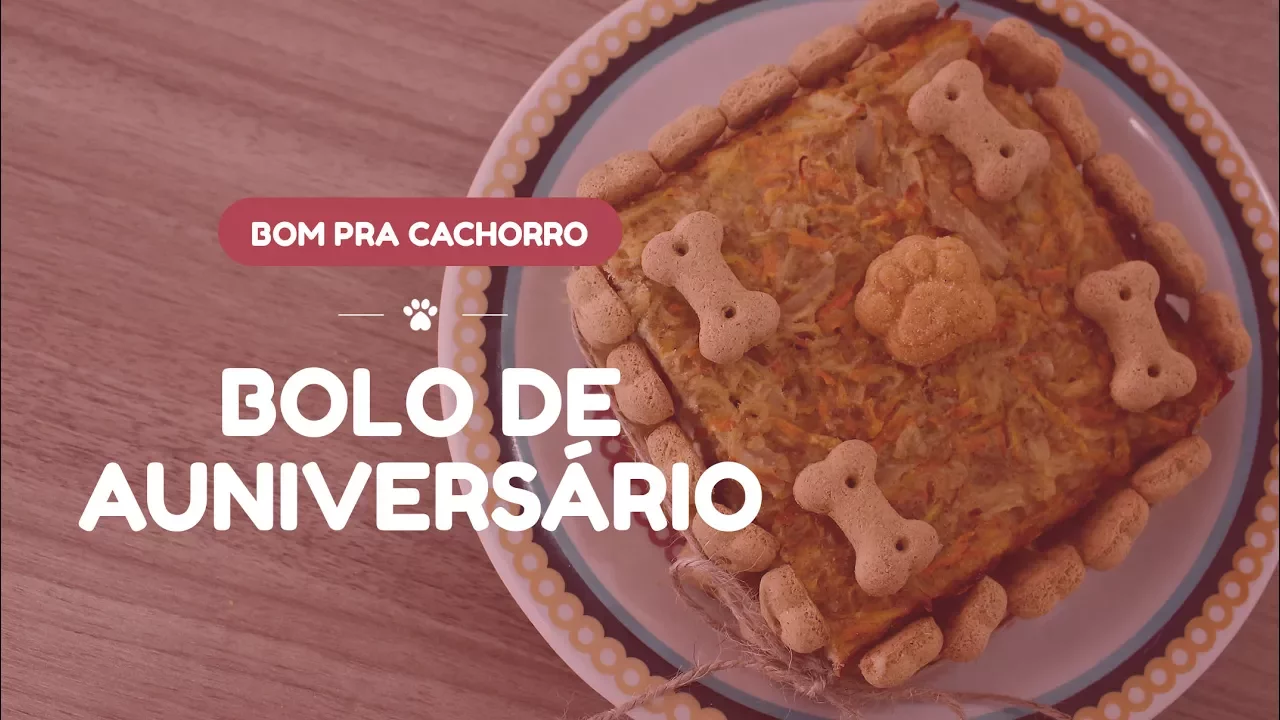 Bolo de Ração para PET - Aniversário de DOG | Karol Ferrara