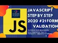 21 - Javascript Form Validation Tutorial for Beginners Javascript gulshan academy