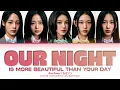 NewJeans Our Night is more beautiful than your day Lyrics (Color Coded Lyrics)