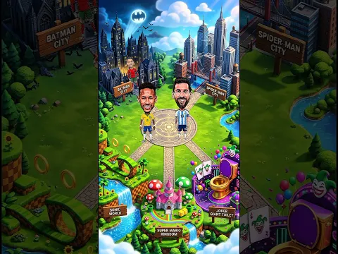 نيمار أرسل رونالدو إلى مدينة باتمان... ثم ضربه الكارما فورًا! 🦇💀🤣