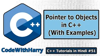 Pointers to Objects and Arrow Operator in CPP C Tutorials for Beginners