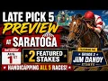 SARATOGA LATE P5 for Sat Picks Ponies Ep 483