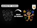 Draw 3D Models with Geometry Nodes Blender Tutorial