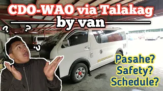 Download CDO to WAO via Talakag by Van | Wao Travel Guide | How to get to Wao | Arcjade Vlogs MP3